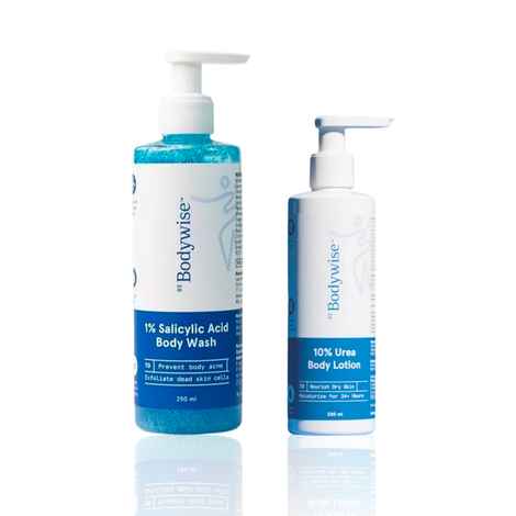 Buy Be Bodywise Smooth & Clear Skin Regimen (Salicylic Acid Body Wash & 10% Urea Lotion) - (250 ml + 200 ml) Combo of 2 - Purplle