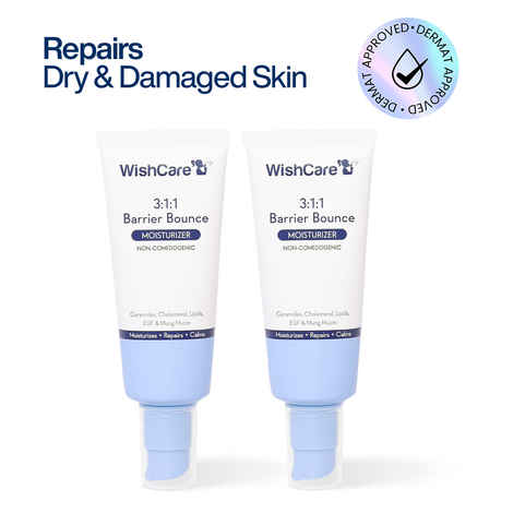 Buy Wishcare 3:1:1 Barrier Bounce Moisturiser for all Skin Types|Non-Comedogenic|Barrier Repair Pack of 2 - Purplle