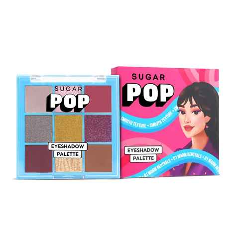 Buy SUGAR POP Matte Eyeshadow Palette 01 Warm Neutrals 9-In-1 Palette, Multicolor - 8 gm - Purplle