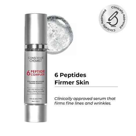 Buy Conscious Chemist 6 Peptide Serum for Face serum for anti-ageing 50 ml - Purplle