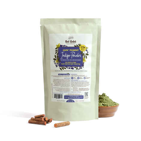 Buy Nat Habit Hufa Pigment Indigo Powder Natural Hair Color - 175 gm - Purplle