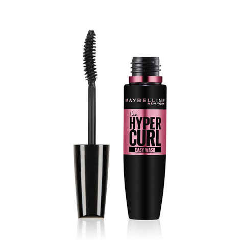 Buy Maybelline New York Mascara, Curls Lashes, Highly Pigmented Colour, Long-lasting, Washable, Hypercurl , Black, 9.2 ml - Purplle