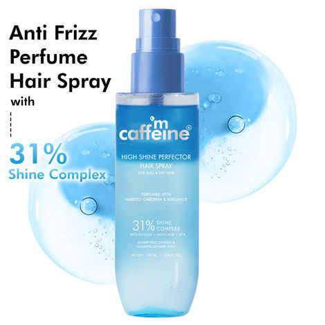 Buy mCaffeine High Shine Perfector Hair Spray (150 ml) - Purplle