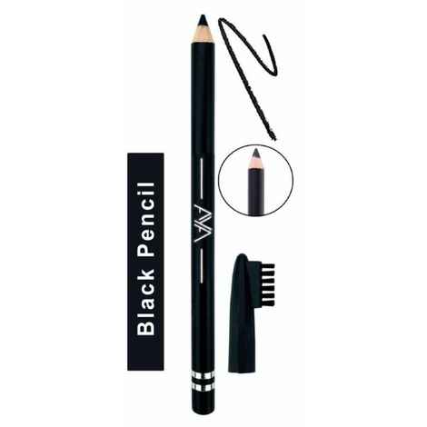 Buy AYA Waterproof Eyebrow Pencil With Brush (Black) - 1.4 gm - Purplle