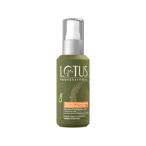 Buy Lotus Professional PhytoRx Rejuvina Herbcomplex Protective Lotion | Aloe Vera | Preservative free | 100 ml - Purplle