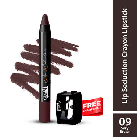 Buy Glam21 Lip Seduction Non- Transfer Crayon Lipstick| Lightweight & Longlasting|Creamy Matte Formula - 2.8 gm|Silky Brown|09 - Purplle