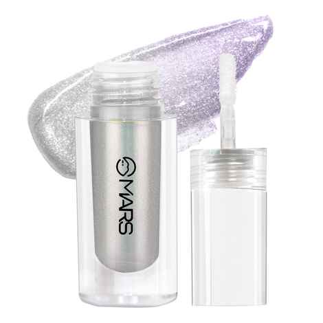 Buy MARS Northern Lights Liquid Eyeshadow With Dual-Tone Chrome Effect | Liquid Shimmer | One Swipe Pigmentation | Smudge Proof | Light Weight Formula (1.8 ml) (04-Icelandic Frost) - Purplle