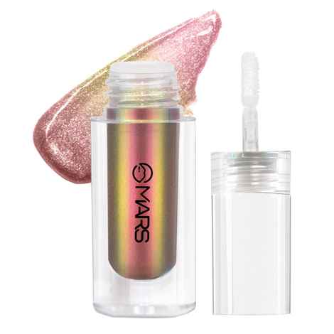 Buy MARS Northern Lights Liquid Eyeshadow With Dual-Tone Chrome Effect | Liquid Shimmer | One Swipe Pigmentation | Smudge Proof | Light Weight Formula (1.8 ml) (05-Greenlandic Gleam) - Purplle