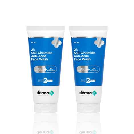 Buy The Derma Co. Sali-Cinamide Anti-Acne Face Wash (Pack of 2 × 80 ml) - Purplle