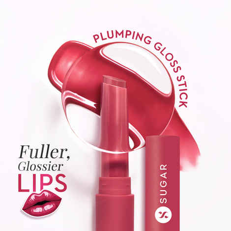 Buy Sugar Glide Peptide Plumping Gloss Stick 06 Rose Rumbling - 2.7 gm - Purplle