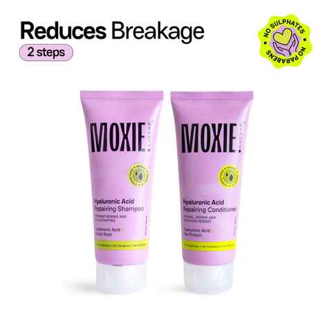 Buy Moxie Beauty The Hydrorepair Wash travel Duo for Dry & Damaged Hair - Shampoo (120 ml) & Conditioner (120 ml) Combo of 2 - Purplle