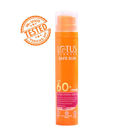 Buy Lotus Herbals UltraRX Sunscreen serum SPF 60+ PA++++|For all skin types|Dermatologically tested|50 ml - Purplle