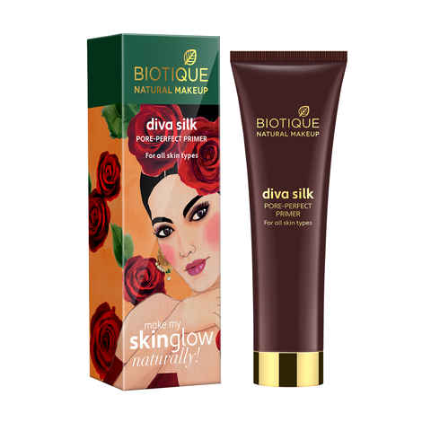 Buy Biotique Natural Makeup Diva Silk Pore Perfect Primer (30 ml) - Purplle