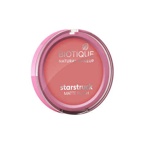 Buy Biotique Natural Makeup Starstruck Matte Blush (Coral Cache)(6 gm) - Purplle