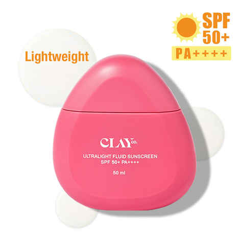 Buy ClayCo Ultralight Fluid Sunscreen SPF 50+ PA++++ (50ml) - Purplle