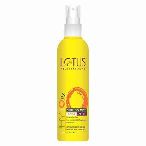 Buy Lotus Professional Phytorx Sunblock Mist SPF 50 pa +++(100 ml) - Purplle