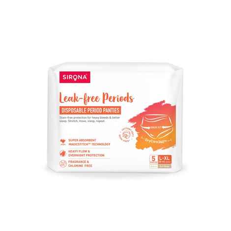Buy Sirona Disposable period panties - L-XL - Purplle