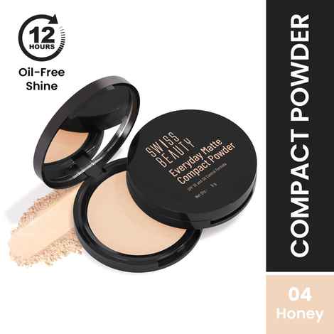 Buy Swiss Beauty Everyday Matte Compact with SPF 10- 4 Honey 9 gm - Purplle