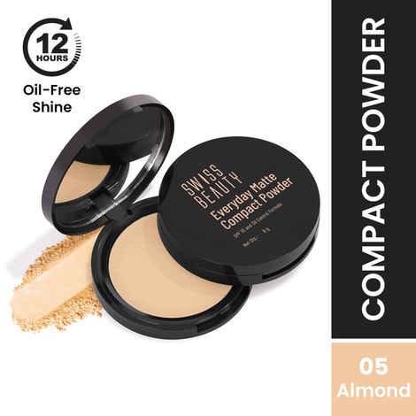 Buy Swiss Beauty Everyday Matte Compact with SPF 10- 5 Almond 9 gm - Purplle