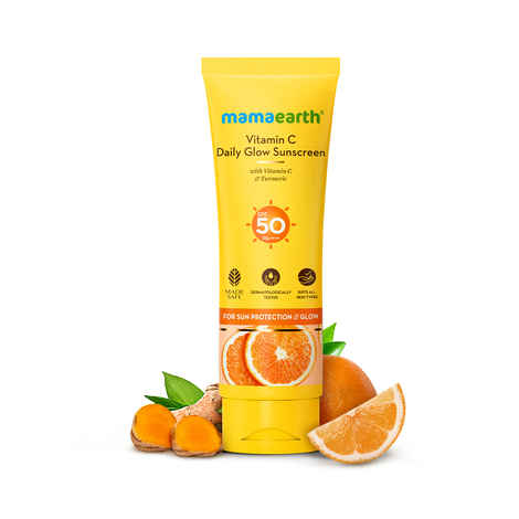 Buy Mamaearth Vitamin C Daily Glow Sunscreen 125 gm - Purplle
