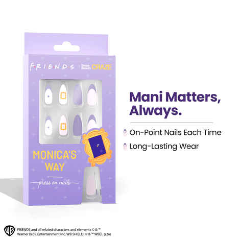 Buy Swiss Beauty Craze Monica’s Way Press On Nails | High-Quality | Pack of 24 Nails | Reusable | Easy To Use - Purplle