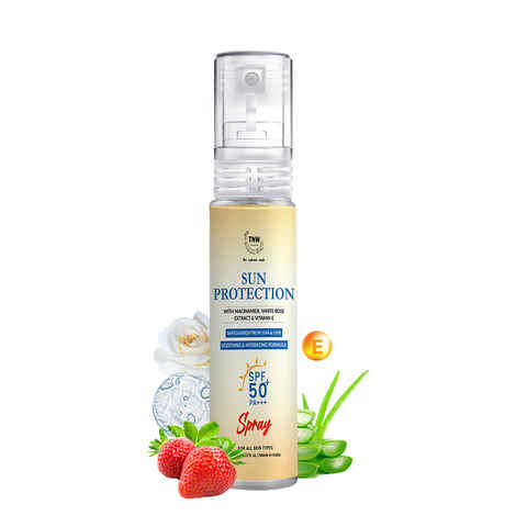 Buy TNW – The Natural Wash Sun Protection SPF 50 Spray Mini with Niacinamide & White Rose Extract | For Sun Protection Against UVA/UVB | With SPF 50 & PA+++ - Purplle
