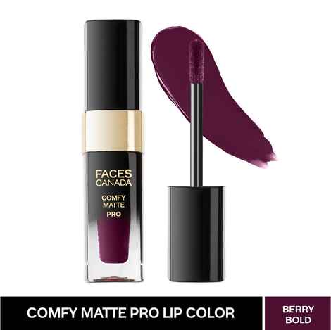 Buy FACES CANADA Comfy Matte Pro Liquid Lipstick - Berry Bold 27, 5.5 ml | 10HR Longstay | Intense Color | Macadamia Oil & Olive Butter Infused | Lightweight Super Smooth | No Dryness | No Alcohol - Purplle