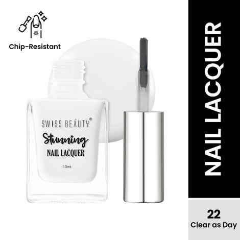 Buy Swiss Beauty Stunning Nail Lacquer 22 Clear as Day (10 ml) - Purplle