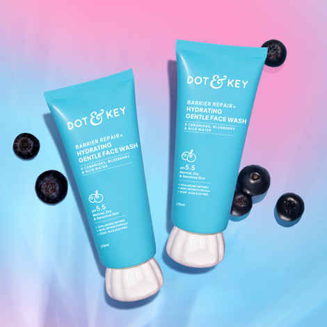 Buy Dot & Key Barrier Repair Hydrating Gentle Face Wash 175 ml - Pack of 2 - Purplle