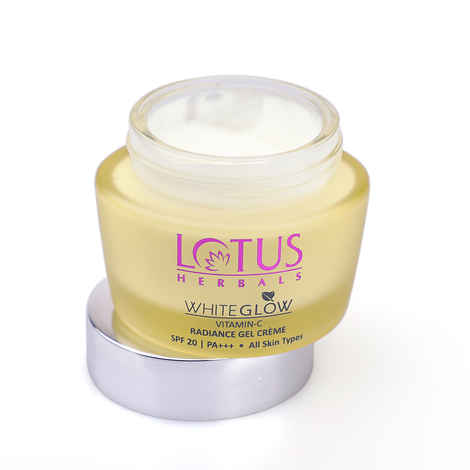 Buy Lotus Herbals Whiteglow Vitamin-C Radiance Gel Creme with SPF-20 (50 gm) - Purplle