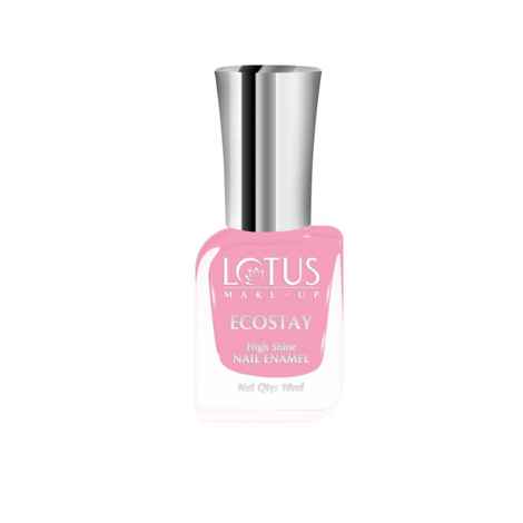 Buy Lotus Make-Up Ecostay Nail Enamel - Candy Love | Pink | Long Lasting | Super Glossy | Chip Resistant | DBP & Toulene Free | Vegetarian | 10ml - Purplle