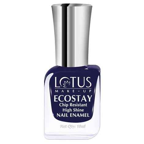 Buy Lotus Make-Up Ecostay Fantasy Nail Enamel Blue Pearl | Easy to Apply | Glossy Finish | 10ml - Purplle