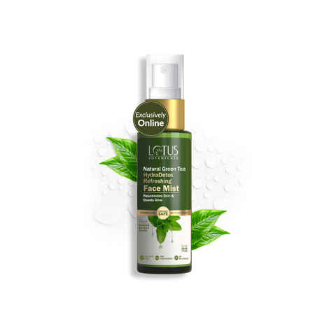 Buy Lotus Botanicals Natural Green Tea HydraDetox Refreshing Face Mist | Rejuvenates & Refreshes Skin | Boosts Glow | Tightens Pores | Reduces Skin Inflammation | Prevents Acne and Pimples | Preservative Free | For All Skin Types | 50 gm - Purplle