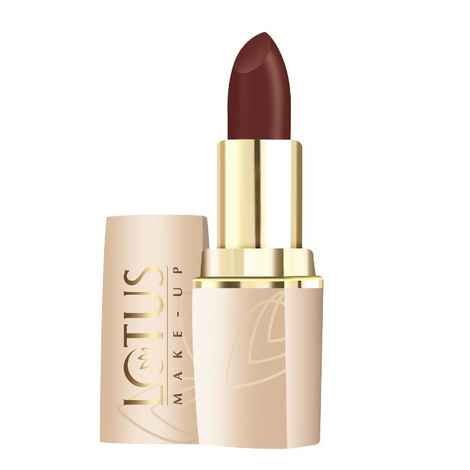 Buy Lotus Make-Up Pure Colors Matte Lip Color Burgundy | 4.2 gm - Purplle