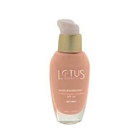 Buy Lotus Make-Up Naturalblend Comfort Liquid Foundation SPF-20 Sand (Oily) - Purplle