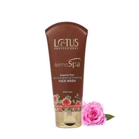 Buy Lotus Professional DermoSpa Bulgarian Rose Glow & Brightening Enhancing Face Wash | Bulgarian Rose | Preservatives free | 80g - Purplle