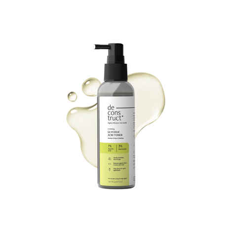 Buy Deconstruct 7% Glycolic Acid Toner with Niacinamide For Glowing Skin, For Face,Body & Scalp 120 ml - Purplle