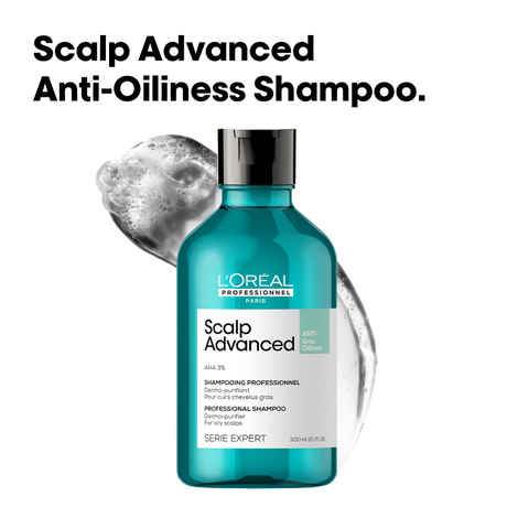 Buy L'Oreal Professionnel Scalp Advanced Anti-Oiliness Dermo-Purifier Shampoo 300 ml for Oily Scalps - Purplle