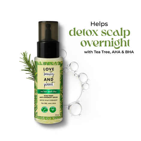 Buy Love Beauty Planet Scalp Reset Anti Dandruff Serum with Tea Tree, AHA & BHA 30 ml - Purplle
