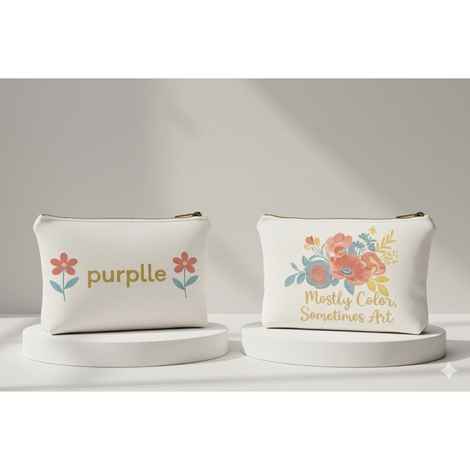 Buy Purplle GWP Jute Pouch 4 - Mostly Color Sometimes Art 1 pc - Purplle