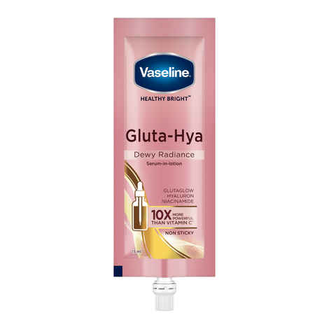 Buy Vaseline Gluta Hya Dewy Radiance Body Lotion 15 ml - Purplle