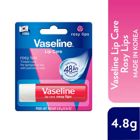 Buy Vaseline Lip Care Rosy Lips Tinted Lip Balm with Almond Oil & Rose Extract 4.8 gm - Purplle