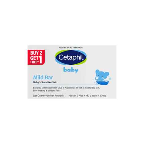 Buy Cetaphil Baby Mild Bar - (3 x 100 gm) - Purplle