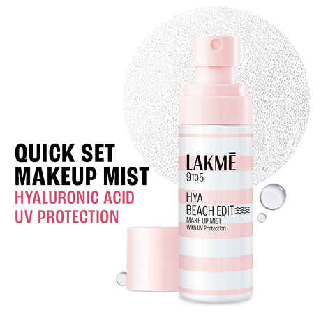 Buy Lakme Hya Beach Edit Makeup Mist with UV Protection, Infused with Hyaluronic Acid, 50 ml - Purplle