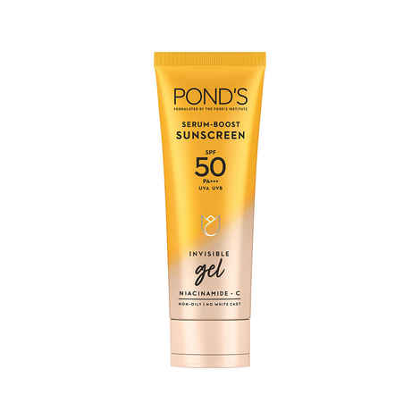 Buy Ponds Sun Miracle, with 3% Niasorcinol, Ultra Light Gel SPF 50, 100 gm for Radiant Skin - Purplle