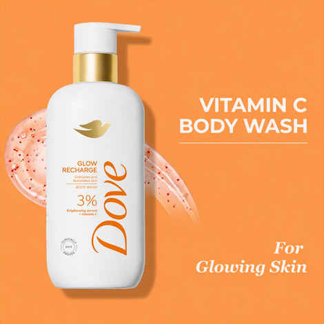 Buy Dove Glow Recharge Serum Body Wash Shower Gel with 3% Brightening Serum + Vitamin C| Prevents dullness, Gives soft, hyrated Skin, Deep Cleanses| For All Skin Types 300 ml - Purplle