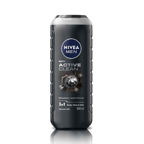 Buy Nivea Men Active Clean Shower Gel, 500 ml - Purplle