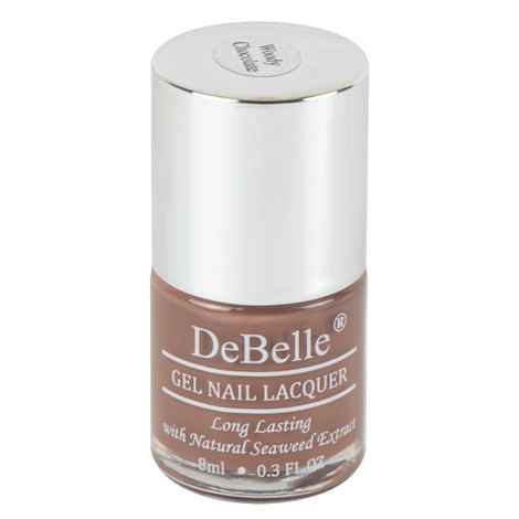 Buy DeBelle Gel Nail Lacquer Glossy Woody Chocolate - Light Chocolate Brown (8 ml) - Purplle