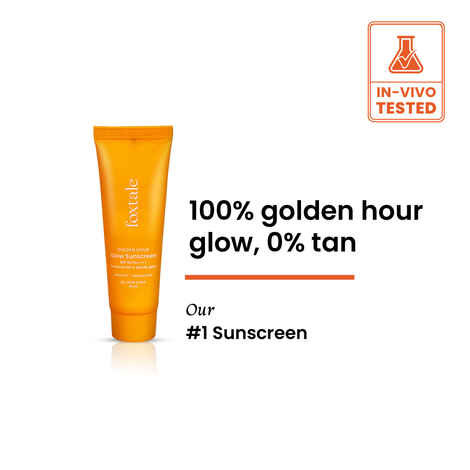 Buy Foxtale Golden Hour Glow Sunscreen 10 ml - Purplle
