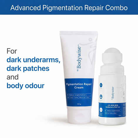 Buy Be Bodywise Advanced Pigmentation Repair Pack- 6% Underarm Roll On 50 ml & Pigmentation Repair Cream 100 gm, Combo of 2 - Purplle